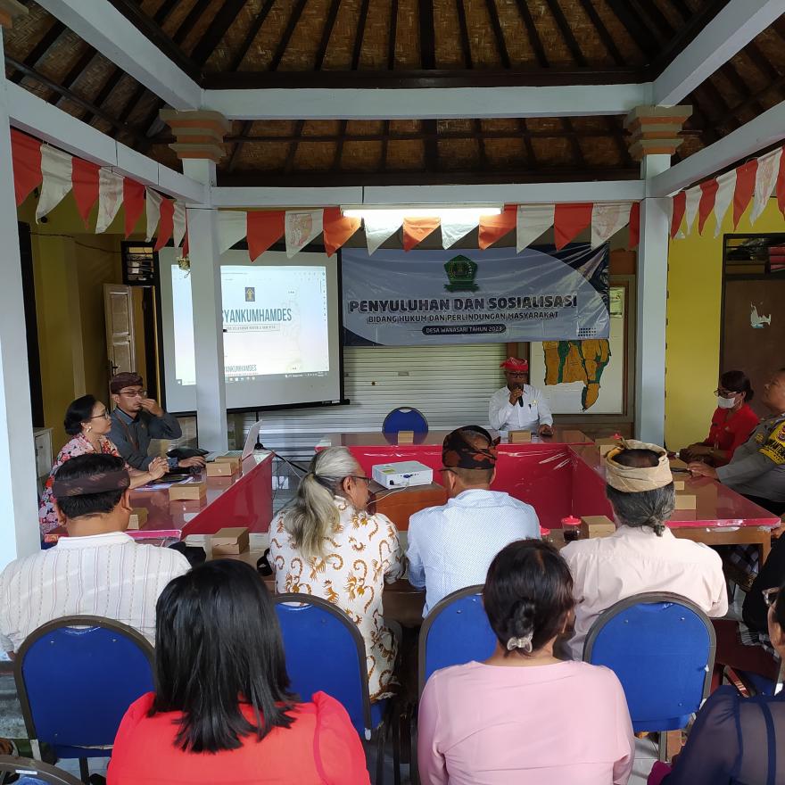 Sosialisasi dan Pembentukan Kelompok Desa Sadar Hukum