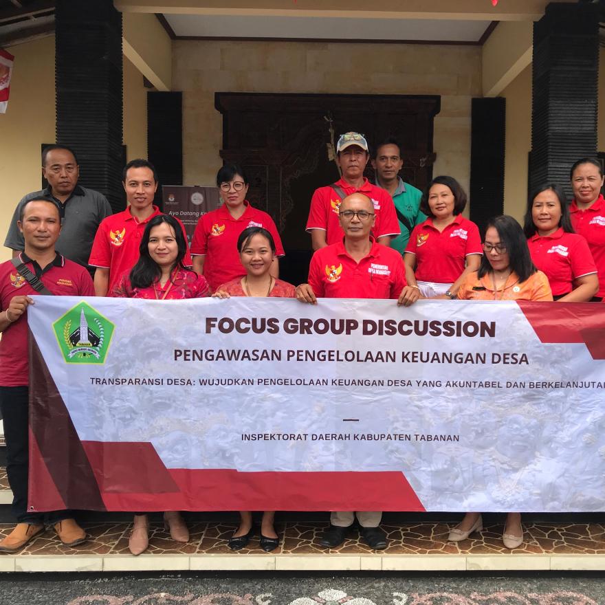 Focus Group Discussion (FGD) Inspektorat Kabupaten Tabanan Digelar di Desa Wanasari